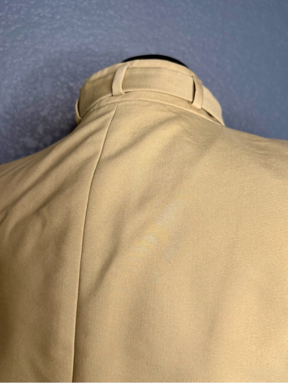 Ann Taylor Cream Utility Jacket Buckle Neck Size 12 Tailored Lightweight - Picture 9 of 16